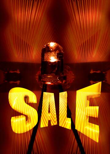 FX №197975 Transparent red LED Sales promotion 3d Gold letters sale background Template