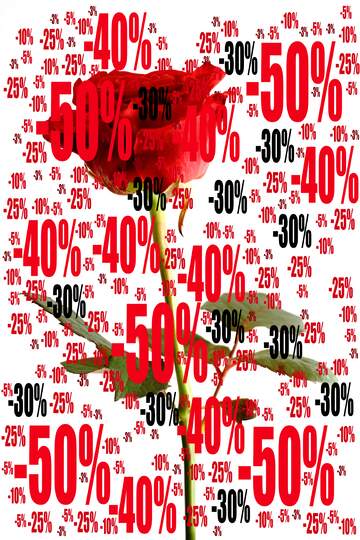 FX №197166  Sale offer discount template Rose Background