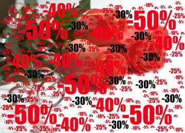 FX №197260  Sale offer discount template Background roses flower