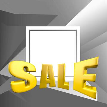 FX №197578 Gray Sales promotion 3d Gold letters sale background Template