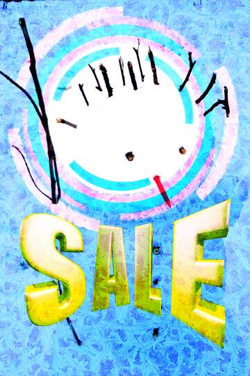 FX №197929 Snowman Sales promotion 3d Gold letters sale background Template