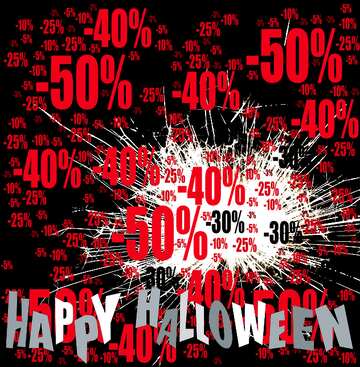 FX №197020  Sparks on black background happy halloween Sale offer discount template