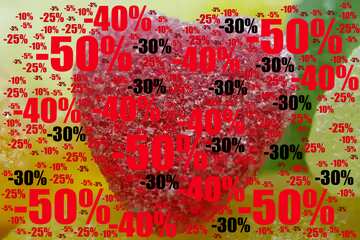 FX №197112 Sweet heart Sale offer discount template Background