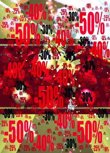 FX №197402 Christmas Decorations balls Sale offer discount template picture illustration
