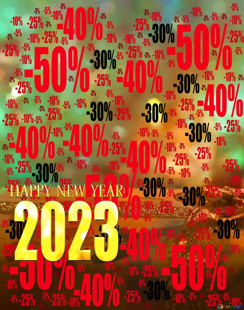Christmas 2023 background Sale offer discount template №6660