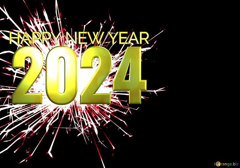 Happy new year 2024 background Sale offer discount template №25712