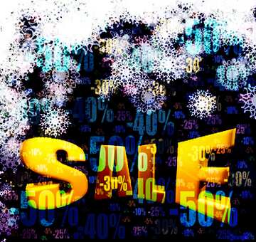 FX №198068  Sales promotion 3d Gold letters sale background Discount Christmas Template
