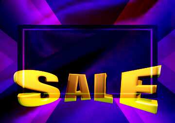 FX №198829 Purple fabric background Sales promotion 3d Gold letters sale background Template