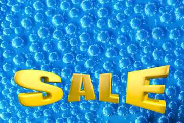 FX №198019 The texture of the bubbles Sales promotion 3d Gold letters sale background