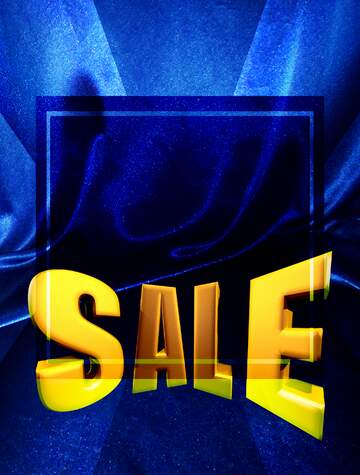 FX №198851 The background is dark blue fabric Sales promotion 3d Gold letters sale Template