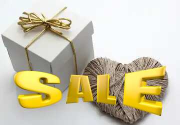 FX №198954 A love gift Sales promotion 3d Gold letters sale background