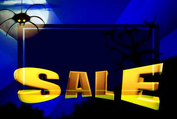 FX №198115  Sales promotion 3d Gold letters sale background Halloween Design Responsive Template