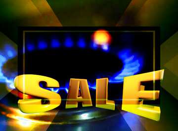 FX №198190 Natural gas Sales promotion 3d Gold letters sale background
