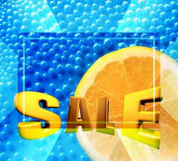 FX №198018 Beautiful lemon Sales promotion 3d Gold letters sale background Template