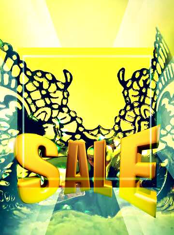 FX №198818 Merry masquerade Sales promotion 3d Gold letters sale background Template