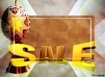 FX №198562 Easter background Sales promotion 3d Gold letters sale Template