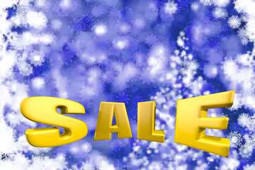 FX №198063  Background Christmas Sales Sale offer discount template promotion 3d Gold letters