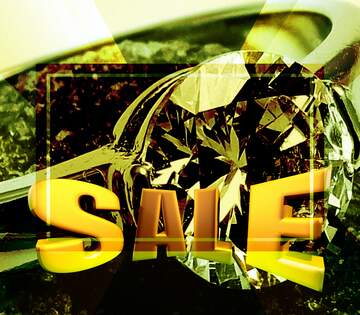 FX №198766 Ring Sales promotion 3d Gold letters sale background Template