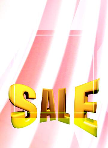 FX №198617 Sheets of paper Sales promotion 3d Gold letters sale background White Template