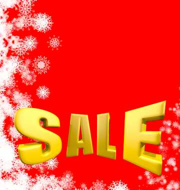 FX №198069  Background red Snowflakes winter sale banner template design background Sales promotion 3d Gold...