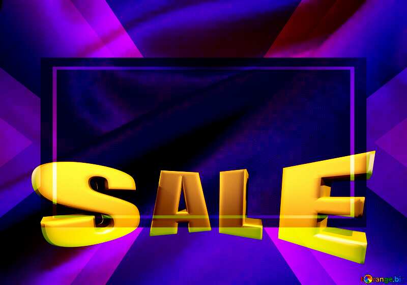 Purple fabric background Sales promotion 3d Gold letters sale background Template №17641