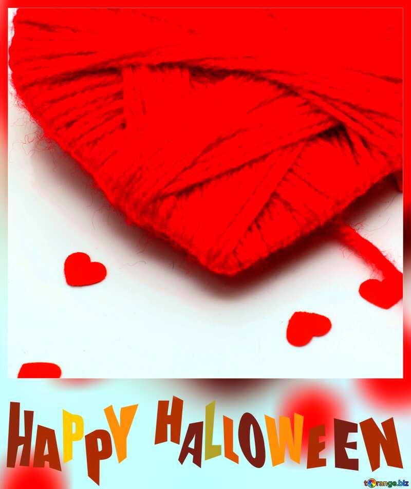 Heart happy halloween card №16413