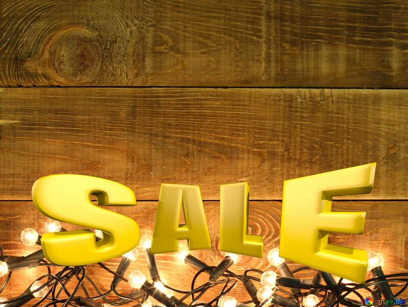 Christmas backdrop for Board announcements Sales promotion 3d Gold letters sale background №37898