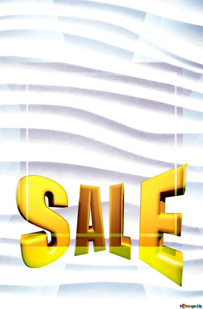 Texture pattern of curves Sales promotion 3d Gold letters sale background Template №16247