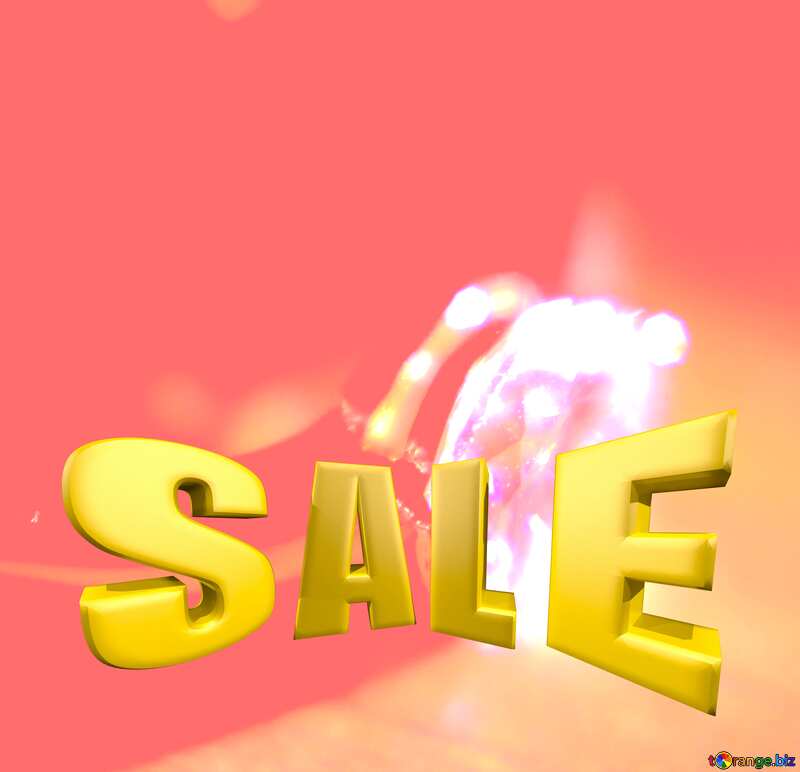 Background Ring Sales promotion 3d Gold letters sale background №18586