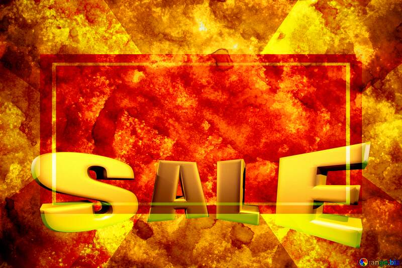 Hot Sales promotion 3d Gold letters sale background №29138