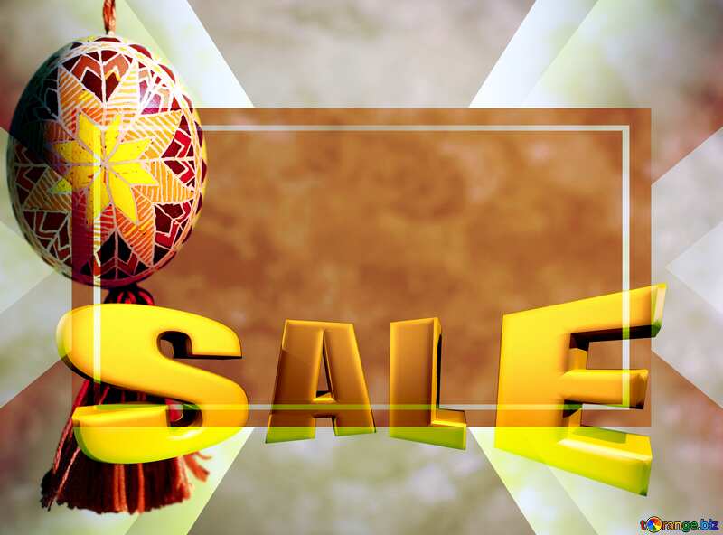 Easter background Sales promotion 3d Gold letters sale Template №29361