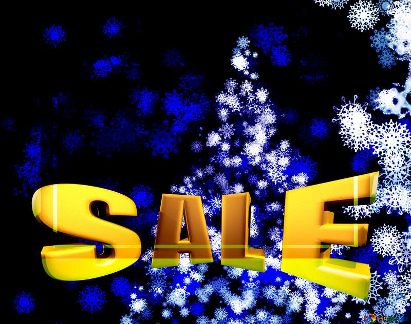  Christmas tree clipart Sale Frame Background Sale offer discount template Sales promotion 3d Gold letters sale background №40701