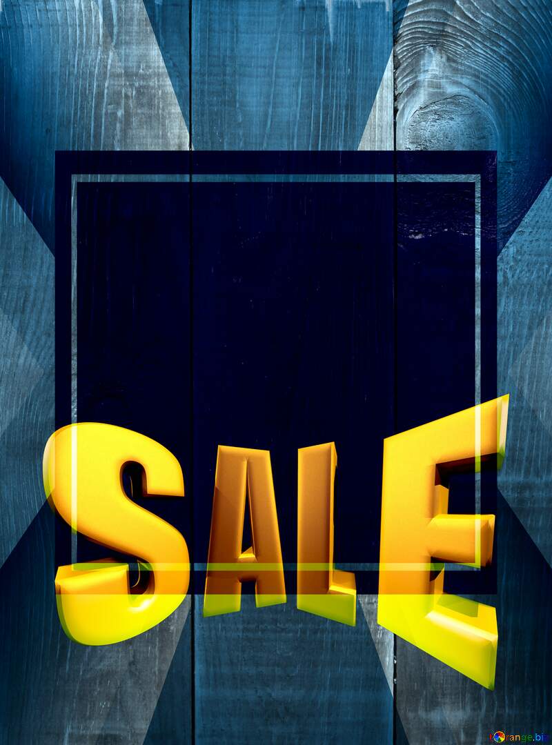 Board texture Sales promotion 3d Gold letters sale background blank Template №37900