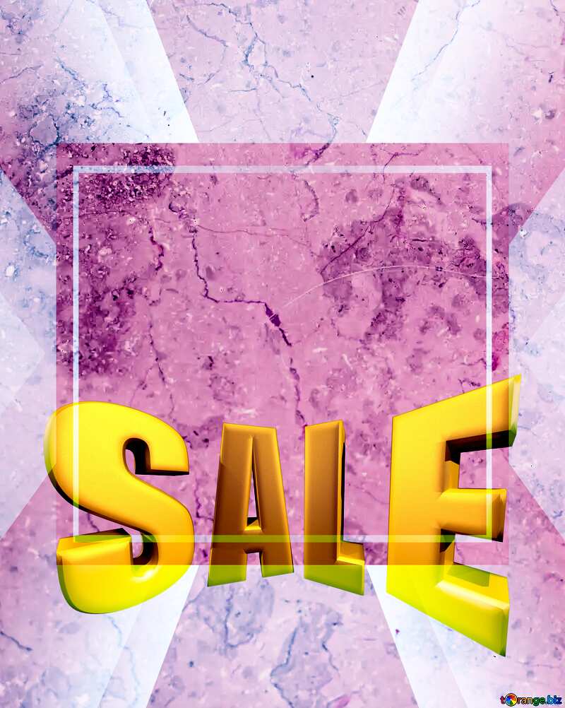 Light marble texture Sales promotion 3d Gold letters sale background Pink Template №26997