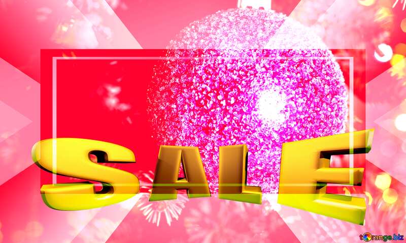  Sales promotion 3d Gold letters sale background New Year`s Design Banner Template №18370