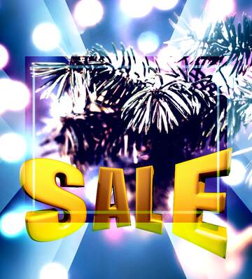 FX №199038  Christmas Bokeh background Holiday Design Template Sales promotion 3d Gold letters sale