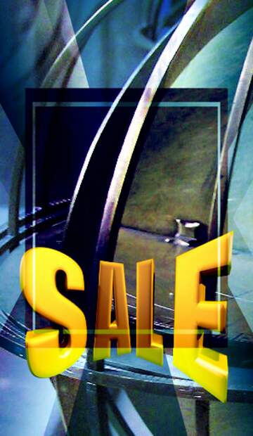 FX №199098  Sales promotion 3d Gold letters sale background Vintage Steampunk Template