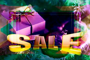 FX №199607 Christmas gifts Sales promotion banner template
