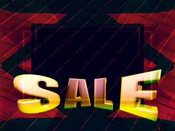 FX №199535 Dark template banner red picture Sales promotion 3d Gold letters sale background
