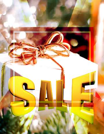FX №199024  Gift Template Sales promotion 3d Gold letters sale background