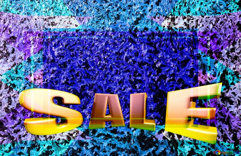  Glass Pattern Template Frost Sales promotion 3d Gold letters sale background №4066