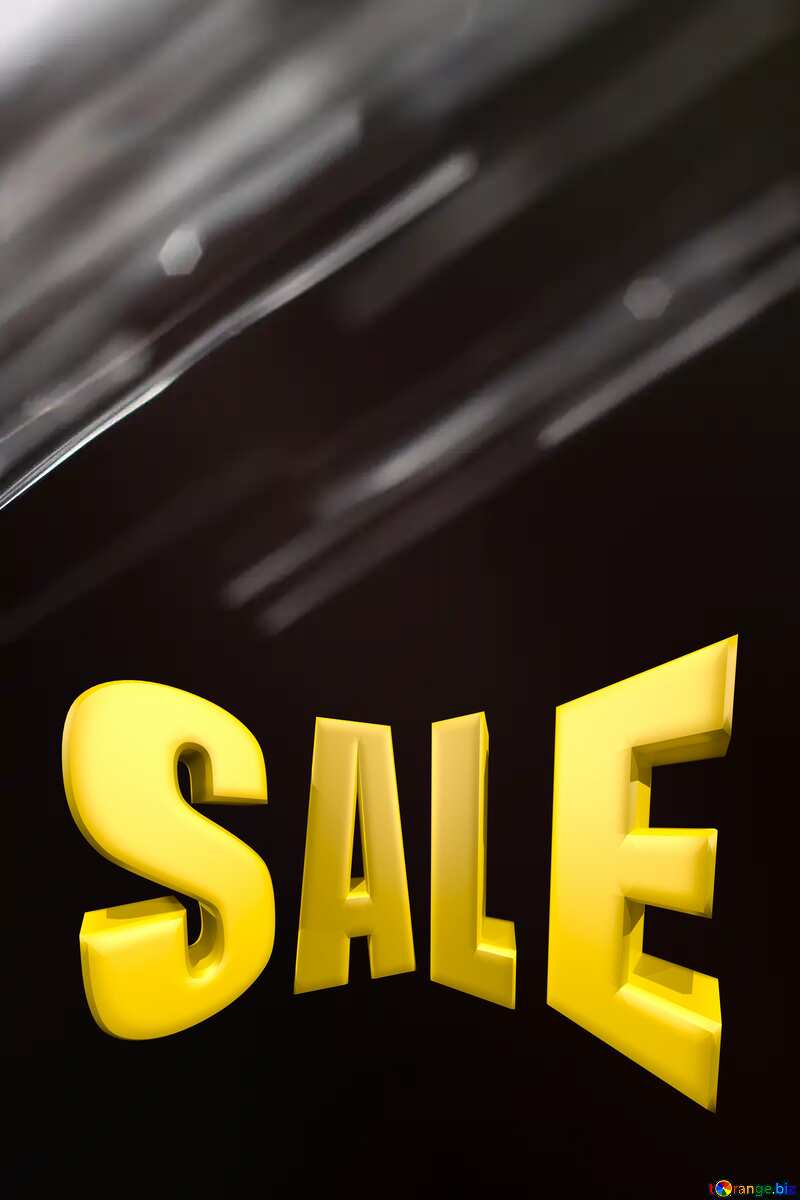  Dark background Sale offer discount template Sales promotion 3d Gold letters №1699