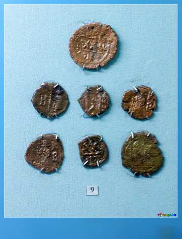 FX №2592 With place for text. Bronze coins 6th century.