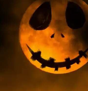 FX №20100 Imagen de perfil. Fondo de Halloween con la luna.