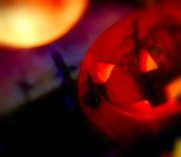 FX №20457 Image for profile picture Halloween pumpkin in the background of the moon.
