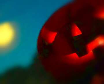 FX №20467 Image for profile picture Halloween pumpkin in the background of the moon.