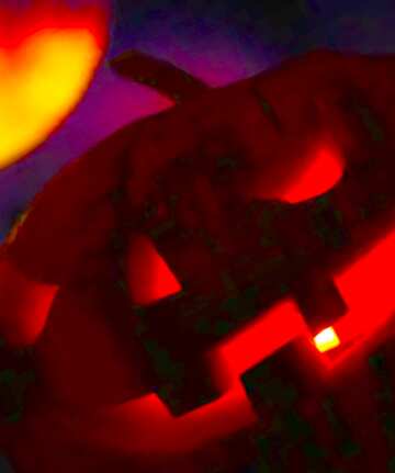 FX №20446 Image for profile picture Halloween pumpkin in the night sky with the moon.
