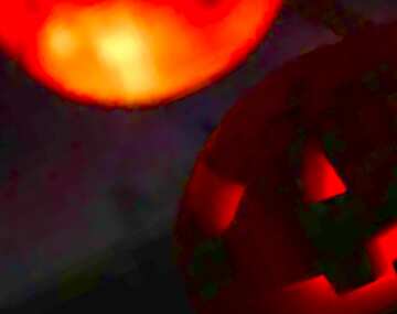 FX №20448 Image for profile picture Halloween pumpkin in the night sky with the moon.