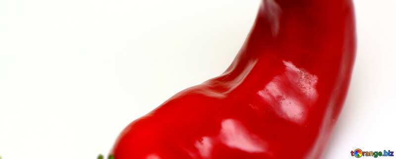 Coperchio. Pepe pepe rosso isolato su sfondo bianco. №46642