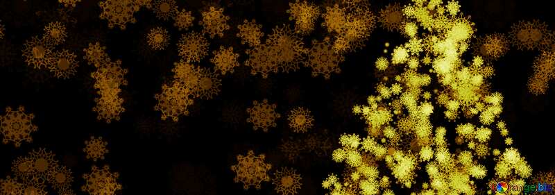 Cover. Snowflakes and Christmas tree clipart Christmas. №40668